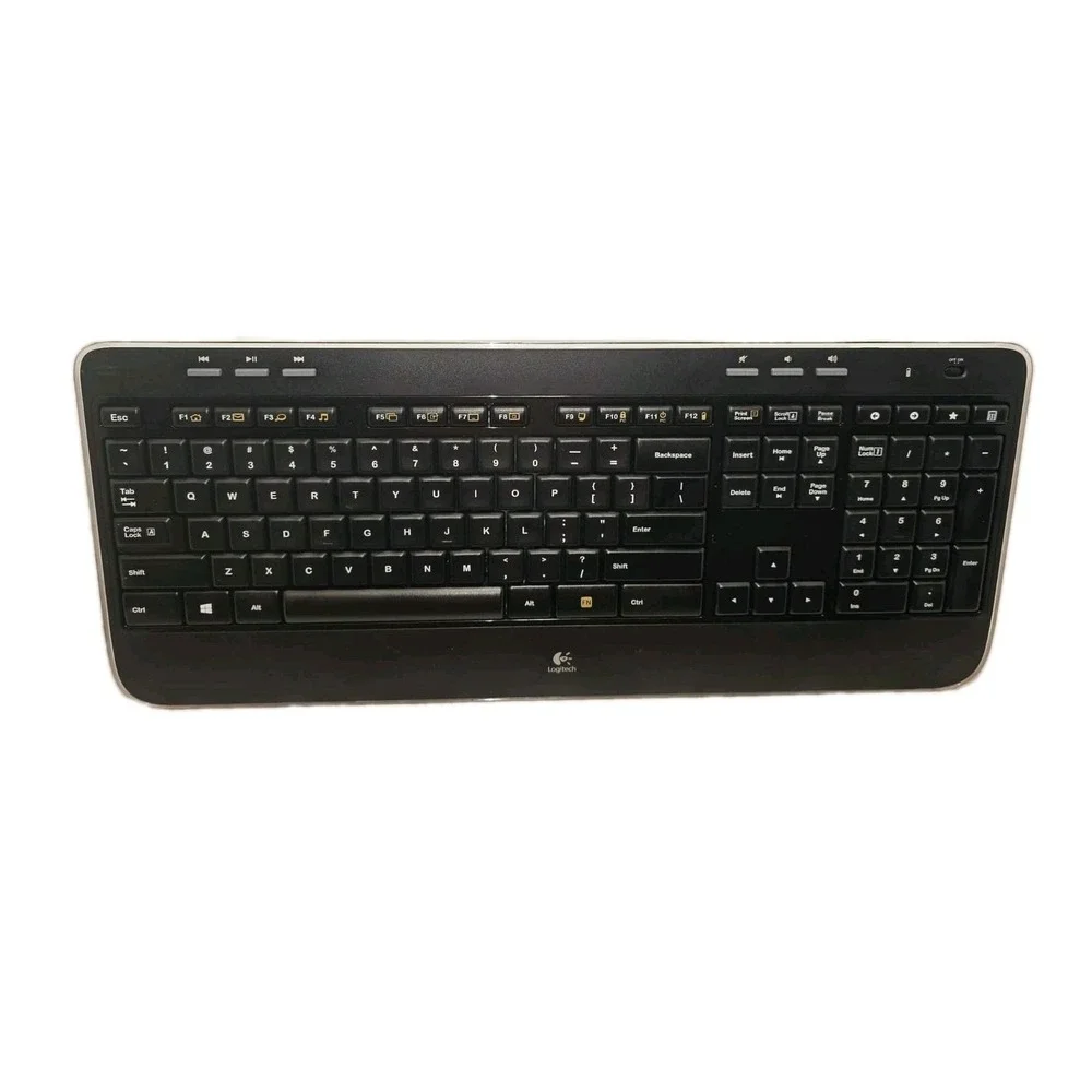 Logitech K520 Wireless Keyboard Black Incomplete No USB Receiver Dongle OEM